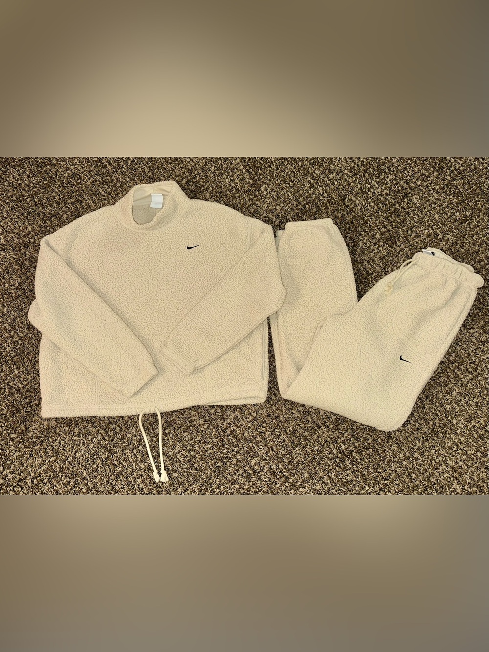 Nike Therma-FIT women's cozy sherpa fleece set size medium
